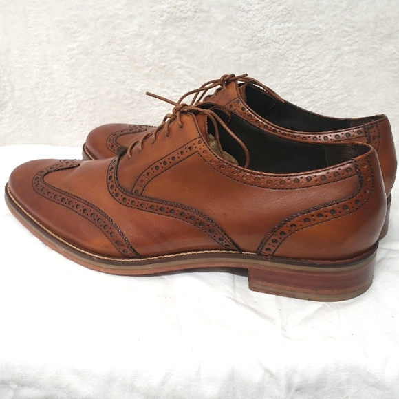 Cole Haan  Wingtip Oxford British Tan Sz-12M NikeAir Technology - Picture 11 of 13